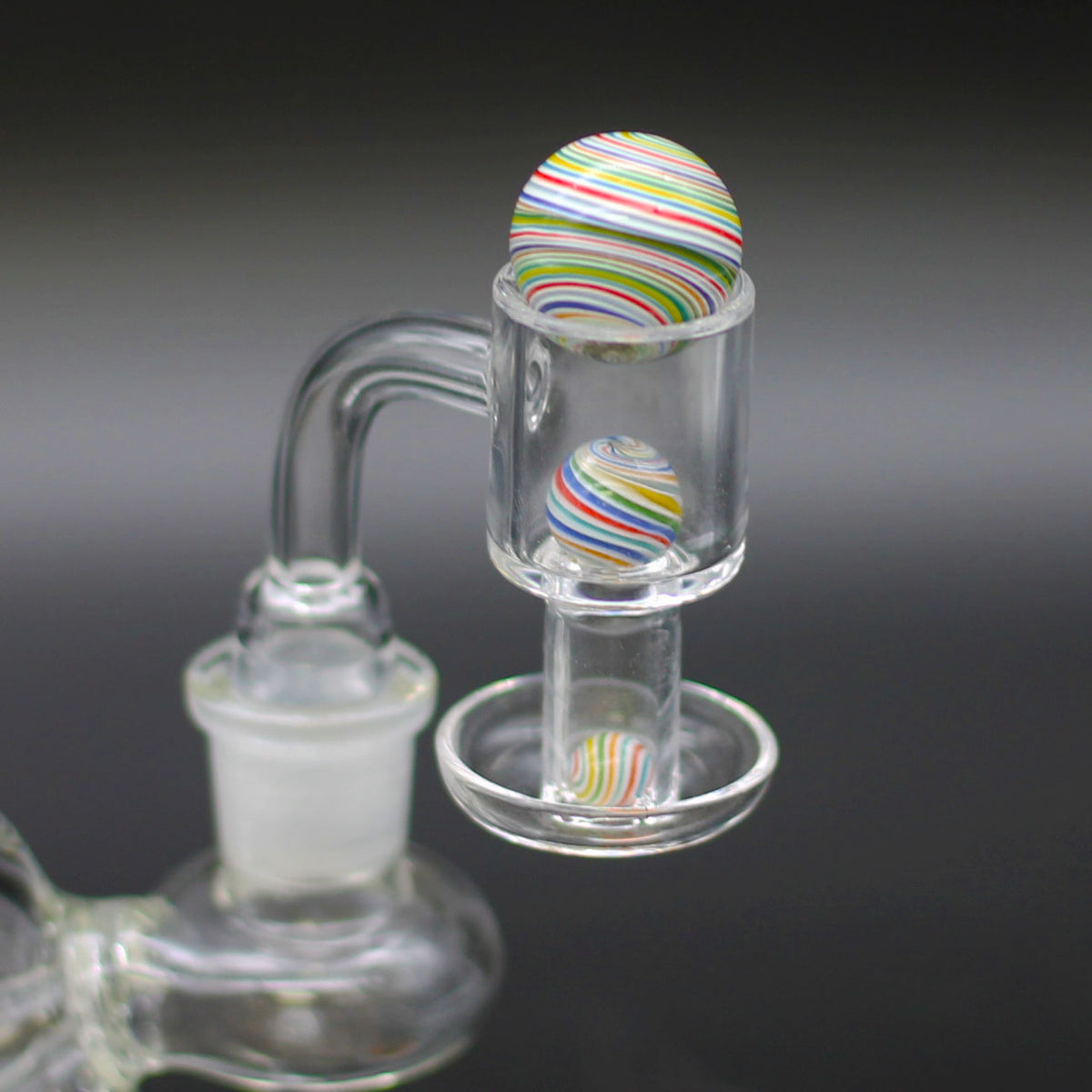 Terp Slurper Set Marble 3x Spiral Cap Marbles Quartz Banger