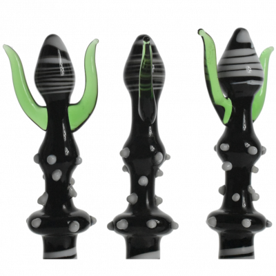 Black Spiral Dabber Wand