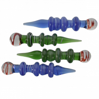 Thick Color Rod w/ Marias, and Flower Marble Dabber