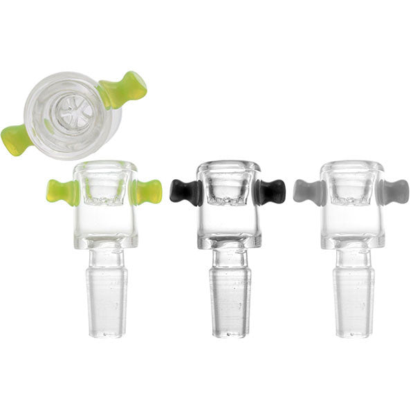Frankenstein Monster Bolt Glass Bowl Slide with Color Handle Group Shop
