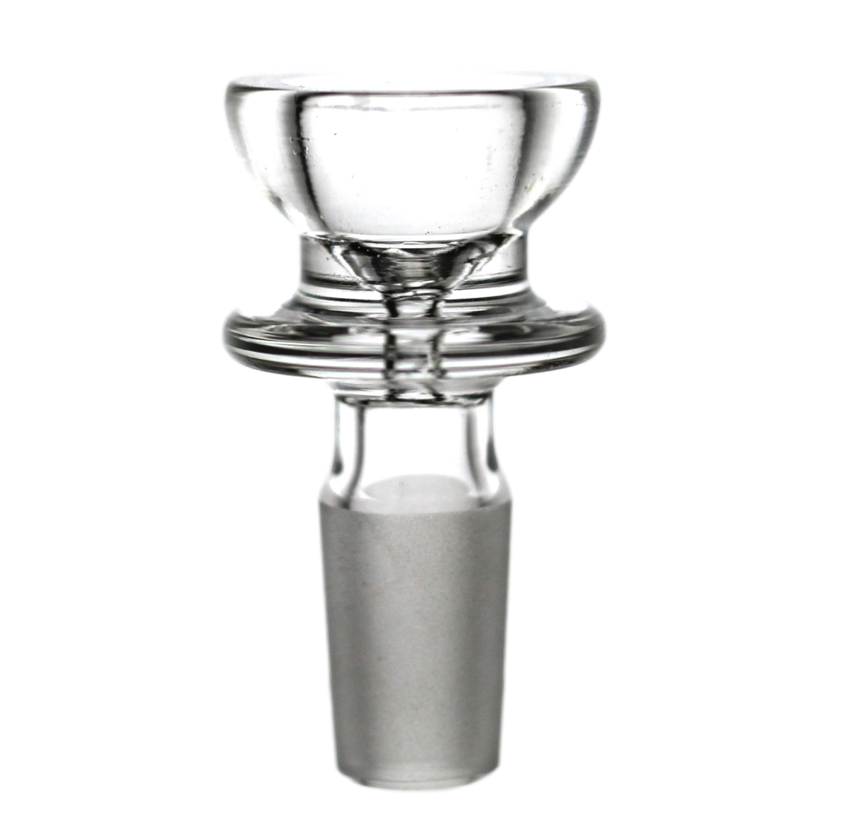 Tea Cup with Thick Clear Maria Glass Slide Bowl