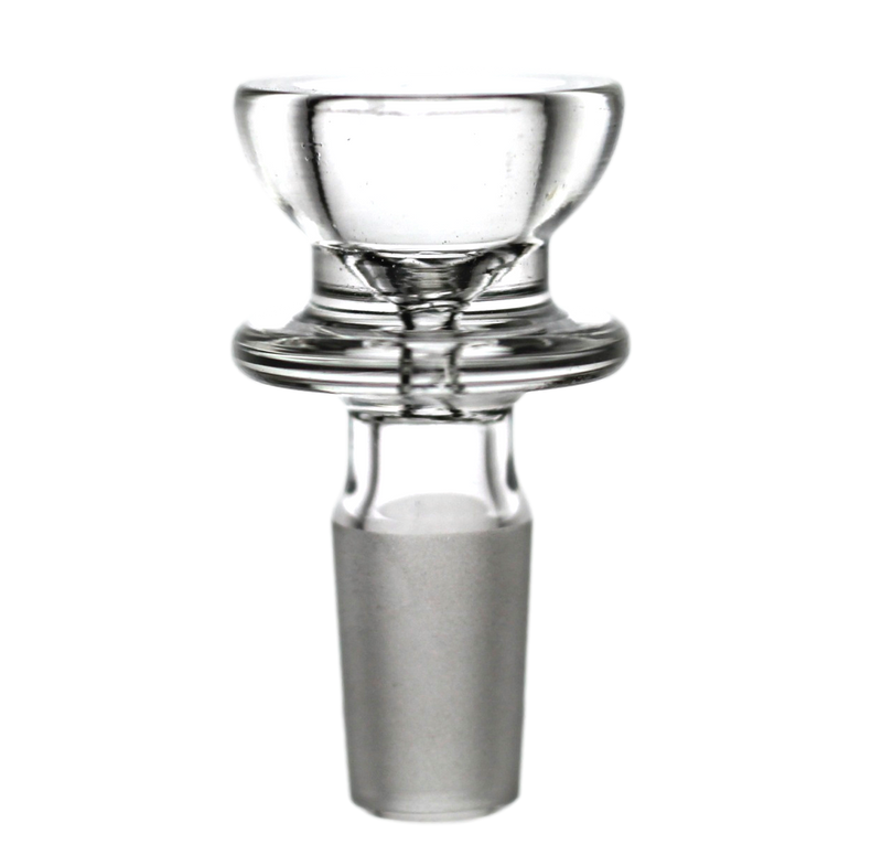 Tea Cup with Thick Clear Maria Glass Slide Bowl