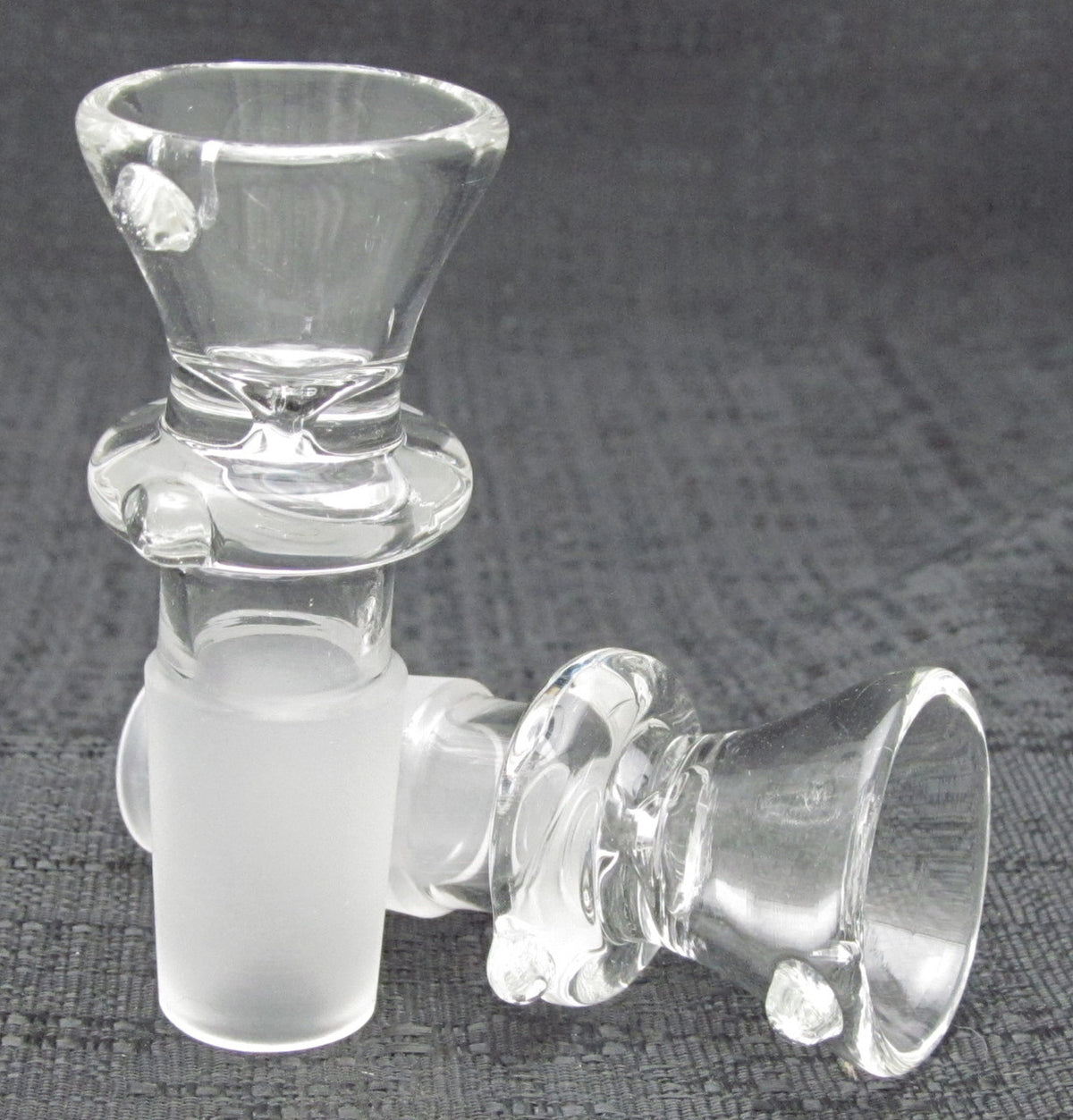18mm Male Slide Clear Glass Funnel Maria Bowl Slide