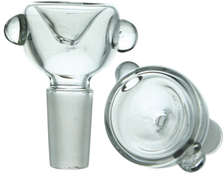 Clear Bubble Bowl Slide Glass on Glass