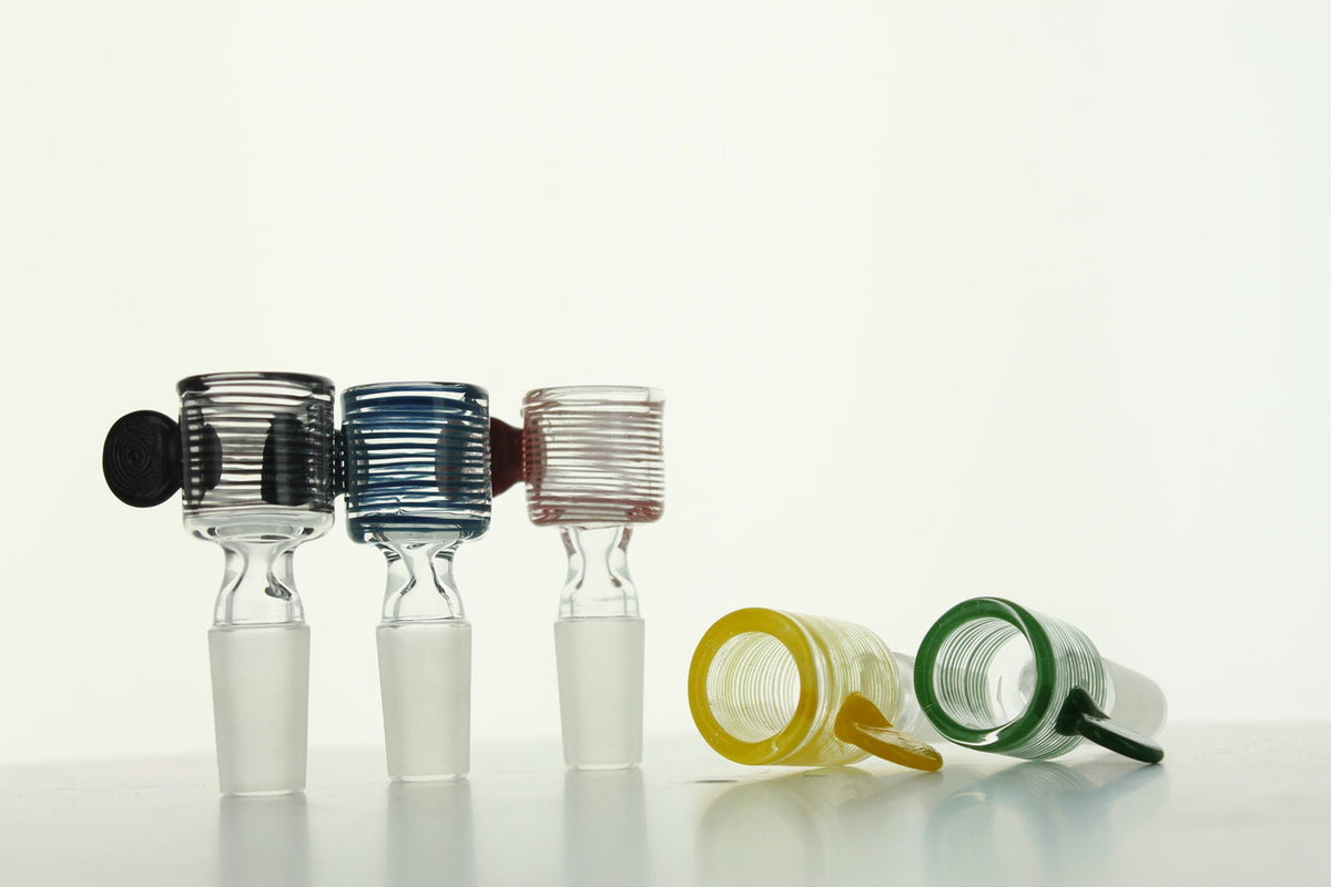 Color Wrap Teacup Style Glass Slide Bowl Gog