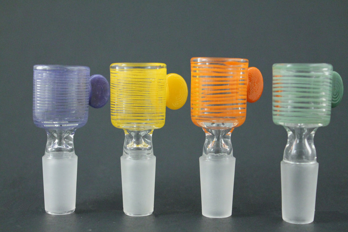 Color Wrap Teacup Style Glass Slide Bowl Gog