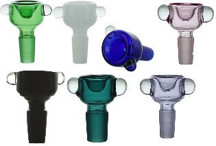 Color Tubing Bowl Glass Slide Bubble Clear 18mm 14mm
