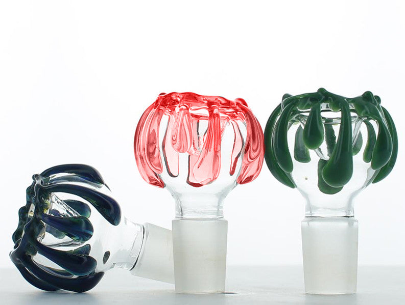 Glass Color Flowing Lava Slide Bowl 14mm 18mm Ground Glass Joint Flower View Gallery