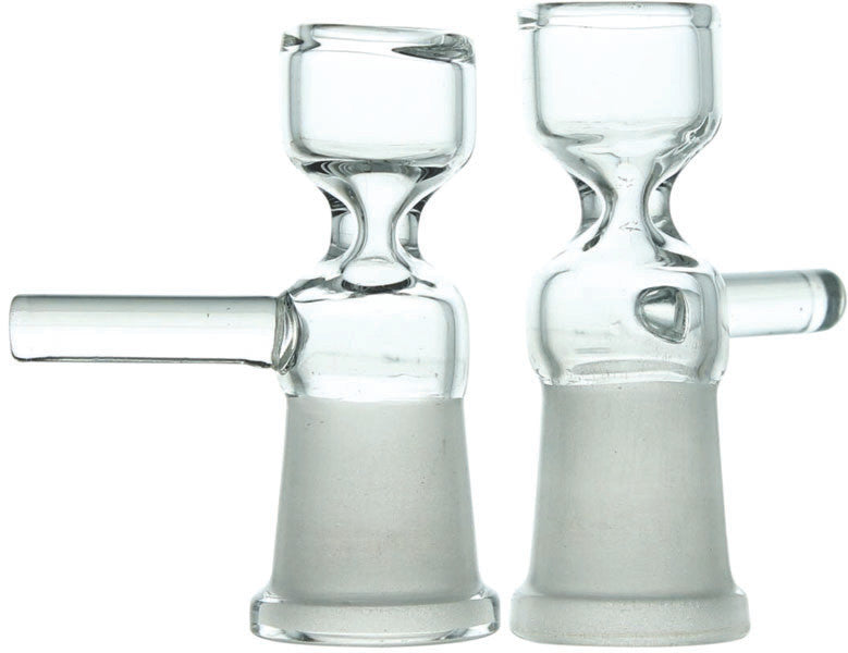 Teacup Reverse Clear Glass Bowl with Female Joint