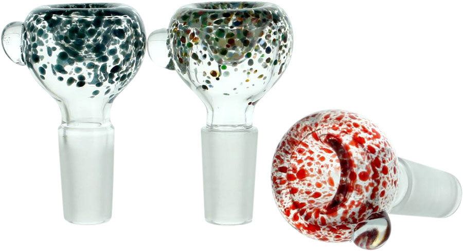 Glass Color Frit Popper Bubble Gog Slide Bowl
