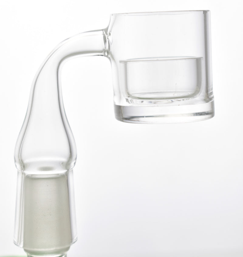 30mm XXL Quartz Gavel Banger with Quartz Insert Dish Domeless Nail