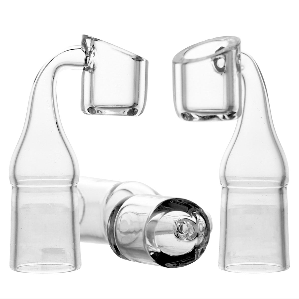 Quartz 4mm Thick 90 Degree Club Banger Domeless Nail 14mm 18mm Dome Less