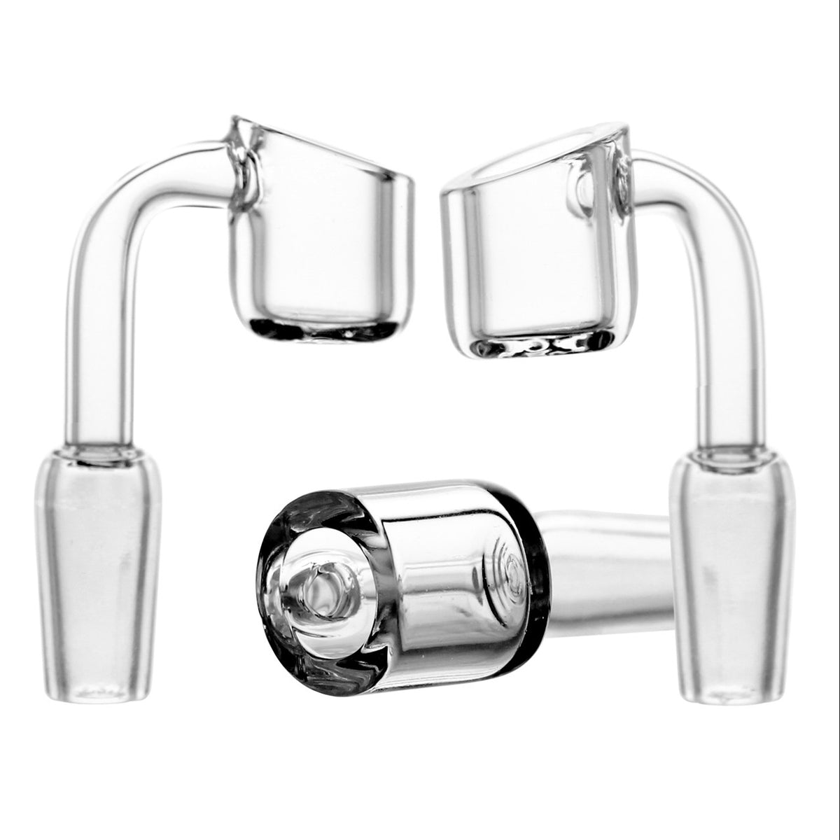 Quartz 4mm Thick 90 Degree Club Banger Domeless Nail 14mm 18mm Dome Less