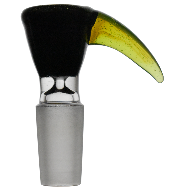Black Funnel Bowl with Slyme Horn