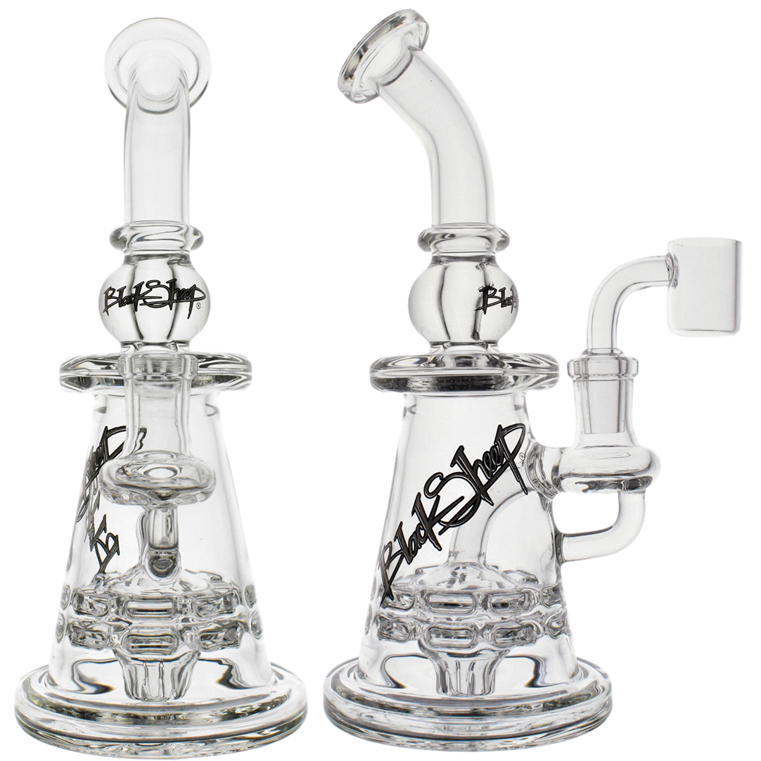 10" Black Sheep Gallery Windmill Ratchet Ball Glass Bong Rig