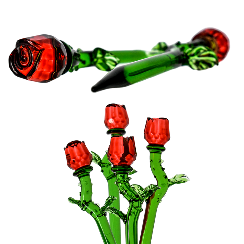 5.5 Inch Glass Forever Rose Dabber Tool