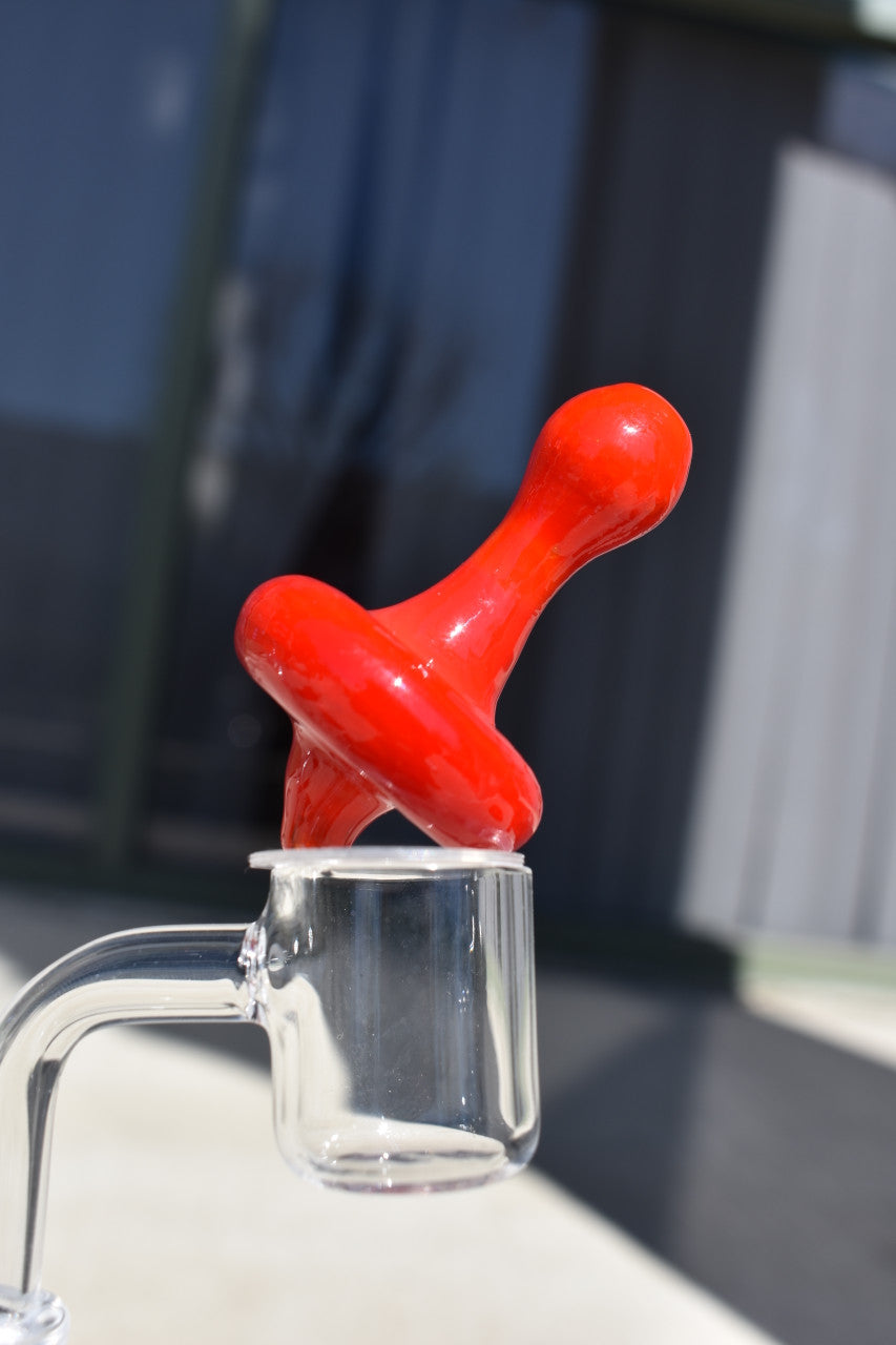 Color Glass Direction Top Carb Cap for Quartz Banger Nails