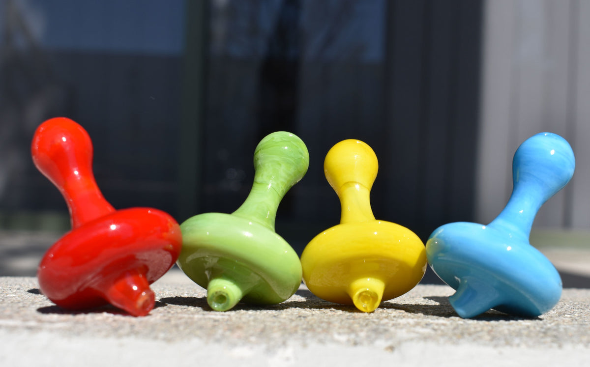Color Glass Direction Top Carb Cap for Quartz Banger Nails