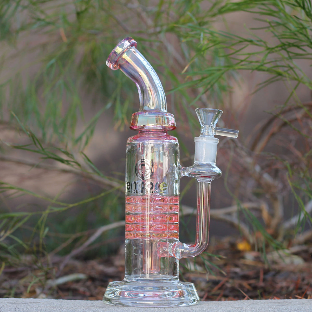 Encore Collection Glass Dab Rig Ratchet Incycler Reycler Right Side
