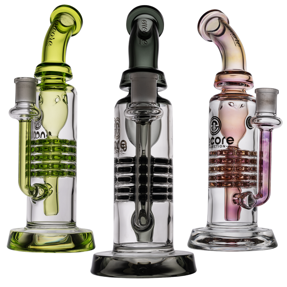 10" Encore Incycler 5 Stacked Ratchet Perc Oil Rig