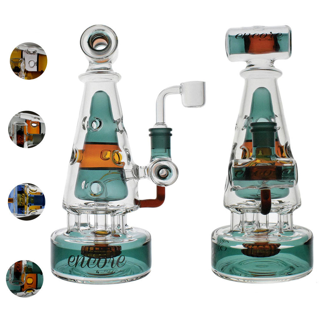 10" Encore Pyramid Tower Fab Egg Color Dab Rig