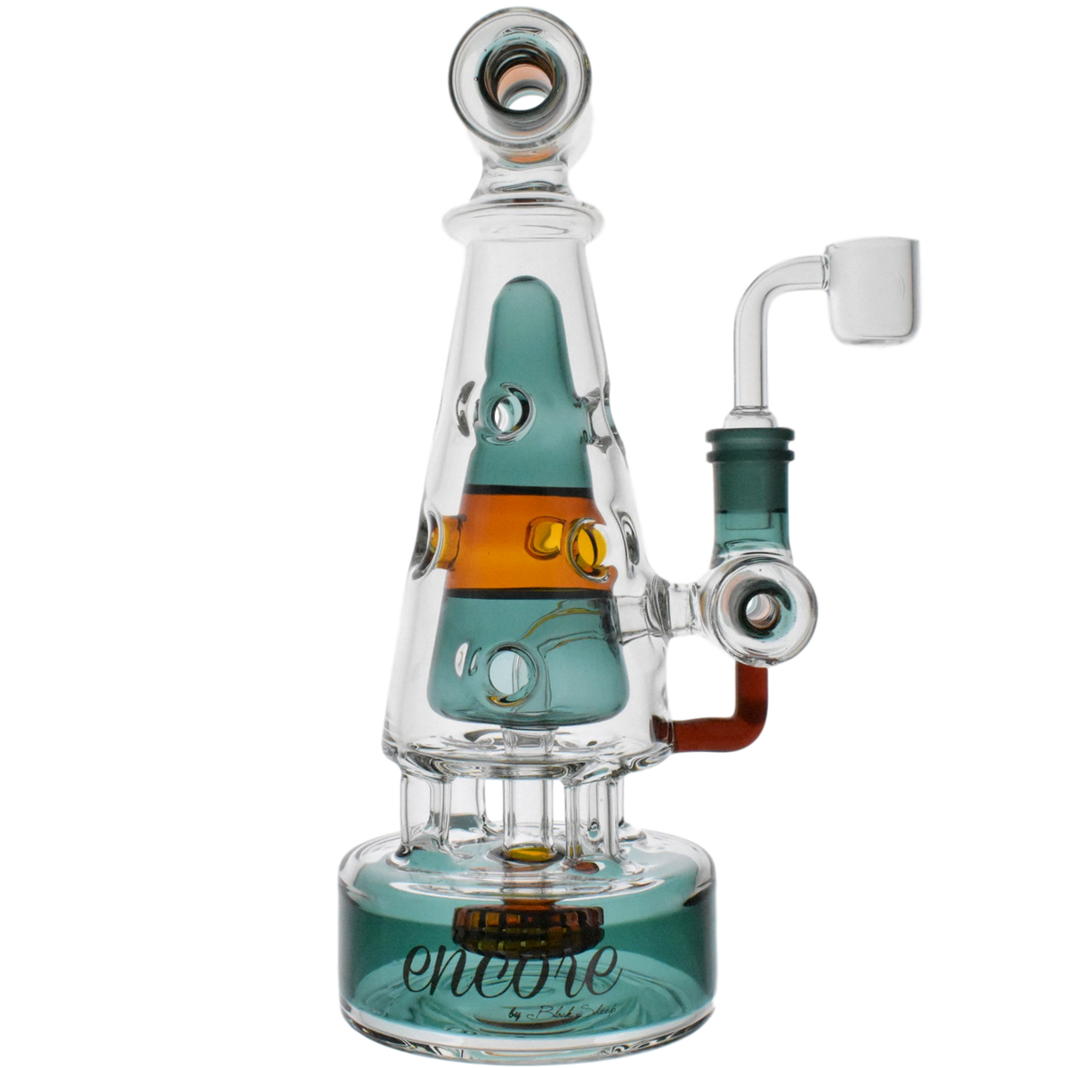 10" Encore Pyramid Tower Fab Egg Color Dab Rig