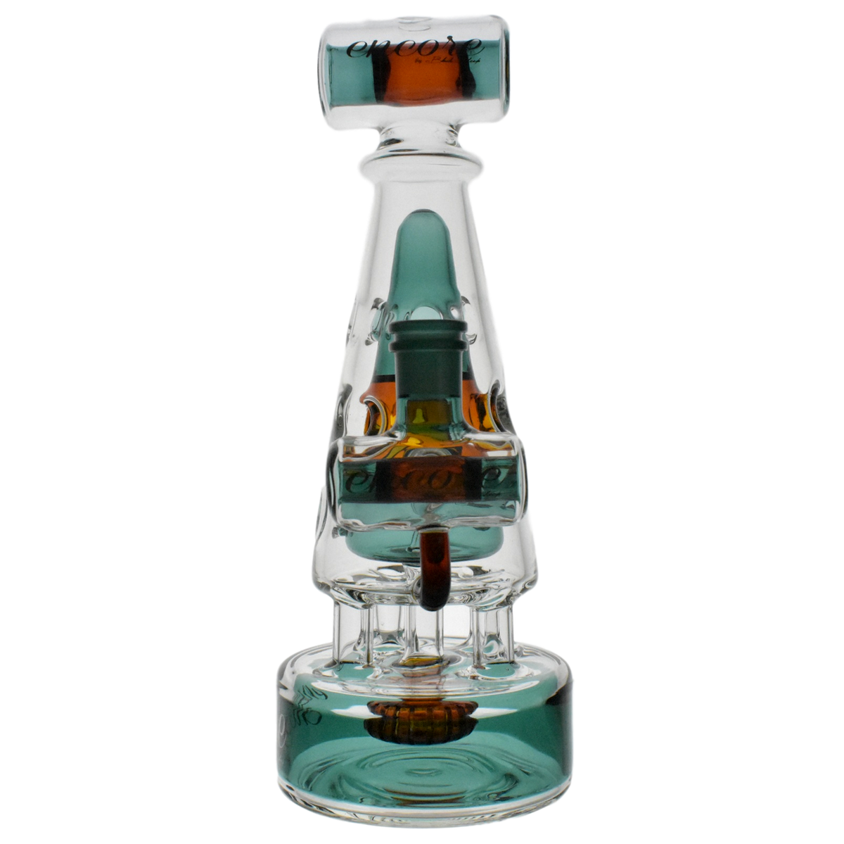 10" Encore Pyramid Tower Fab Egg Color Dab Rig