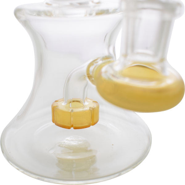 6" Mini Encore Collection Color Glass Banger Hanger Oil Rig Water Pipe