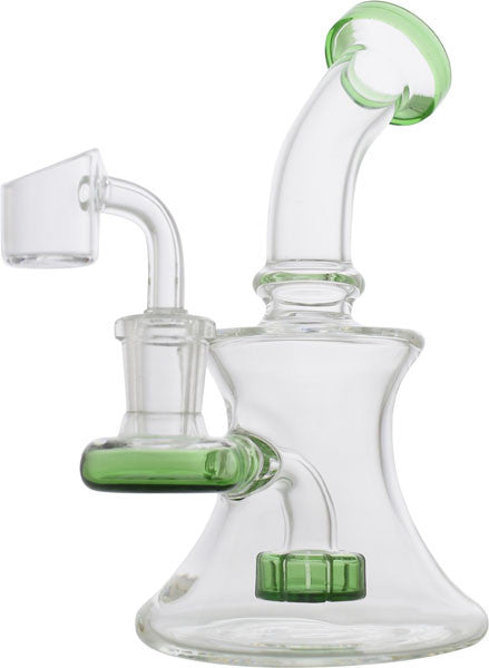 6" Mini Encore Collection Color Glass Banger Hanger Oil Rig Water Pipe