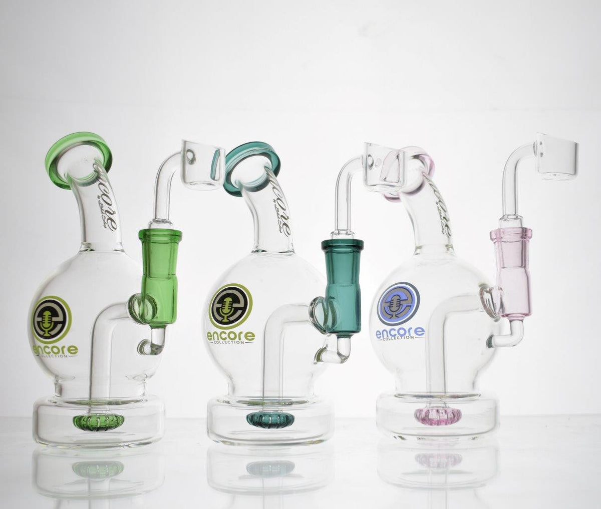 Encore Collection Glass Globe Ball Oil Rig Banger Hanger Water Pipe