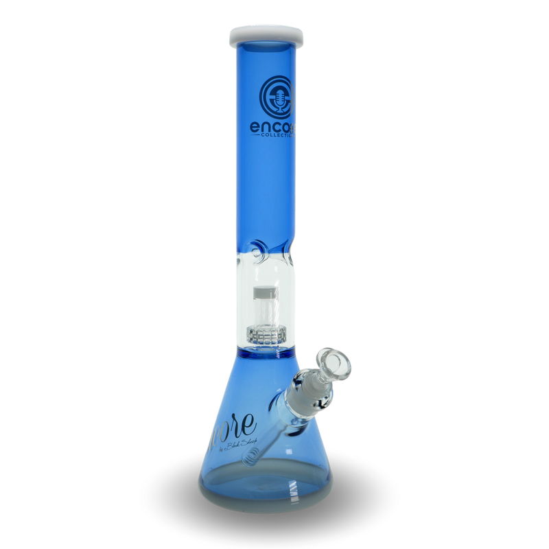 Encore Collection 14" 50mm Dual Color Matrix Perc Glass Bong