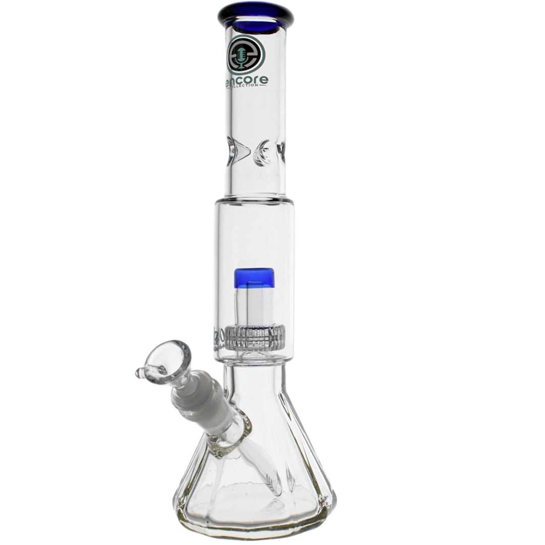 12" Encore Collection Glass Full Size Matrix Salt Shaker Bong Hero