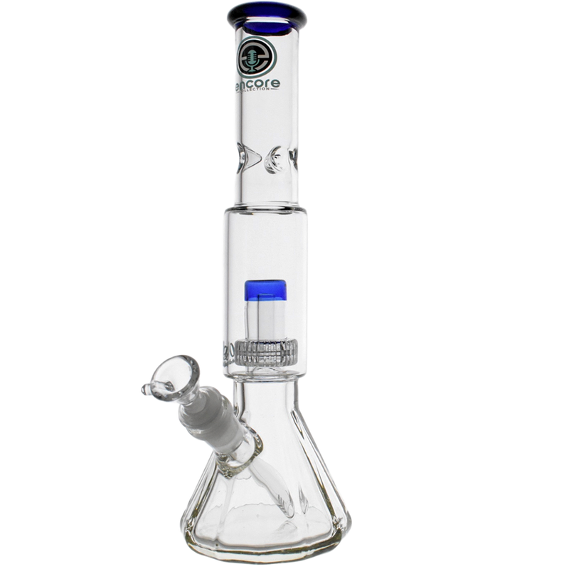 12" Encore Collection Glass Full Size Matrix Salt Shaker Bong Hero