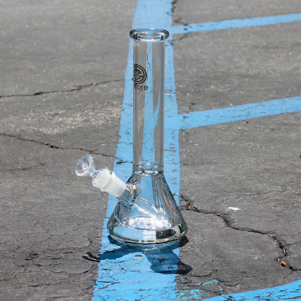 Encore Collection 10″ Thick Polygon Beaker Glass Bong Water Pipe