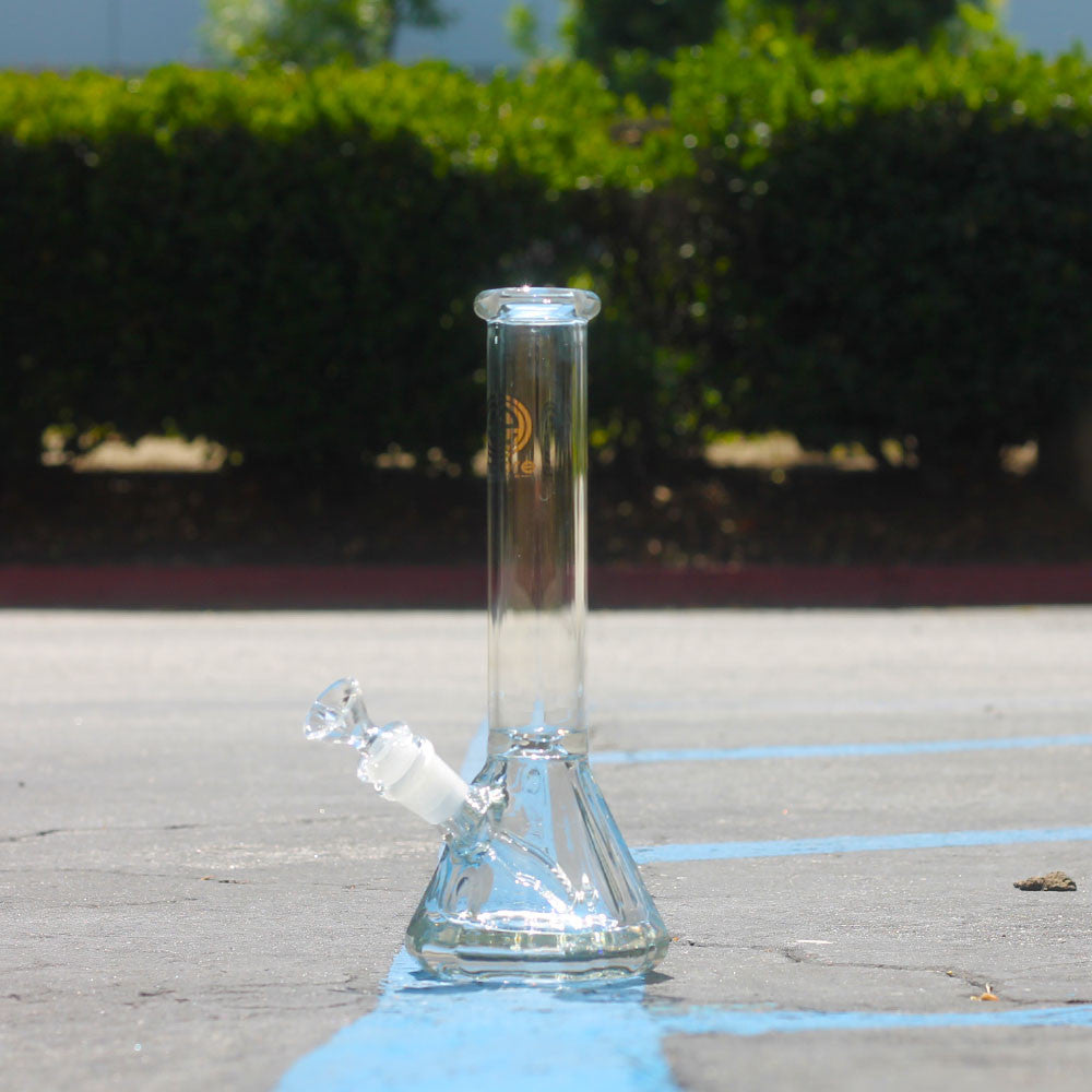Encore Collection 10″ Thick Polygon Beaker Glass Bong Water Pipe