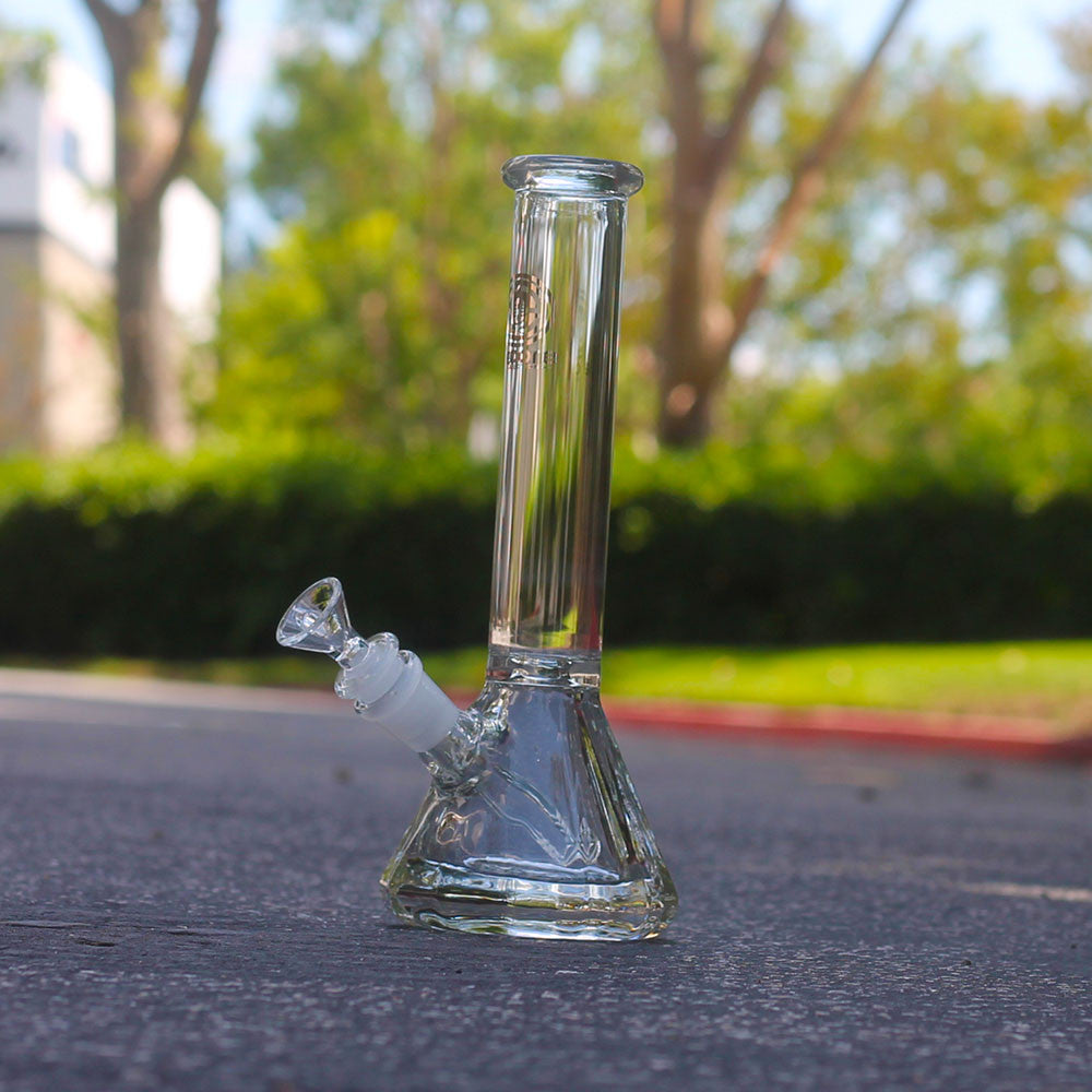 Encore Collection 10″ Thick Polygon Beaker Glass Bong Water Pipe