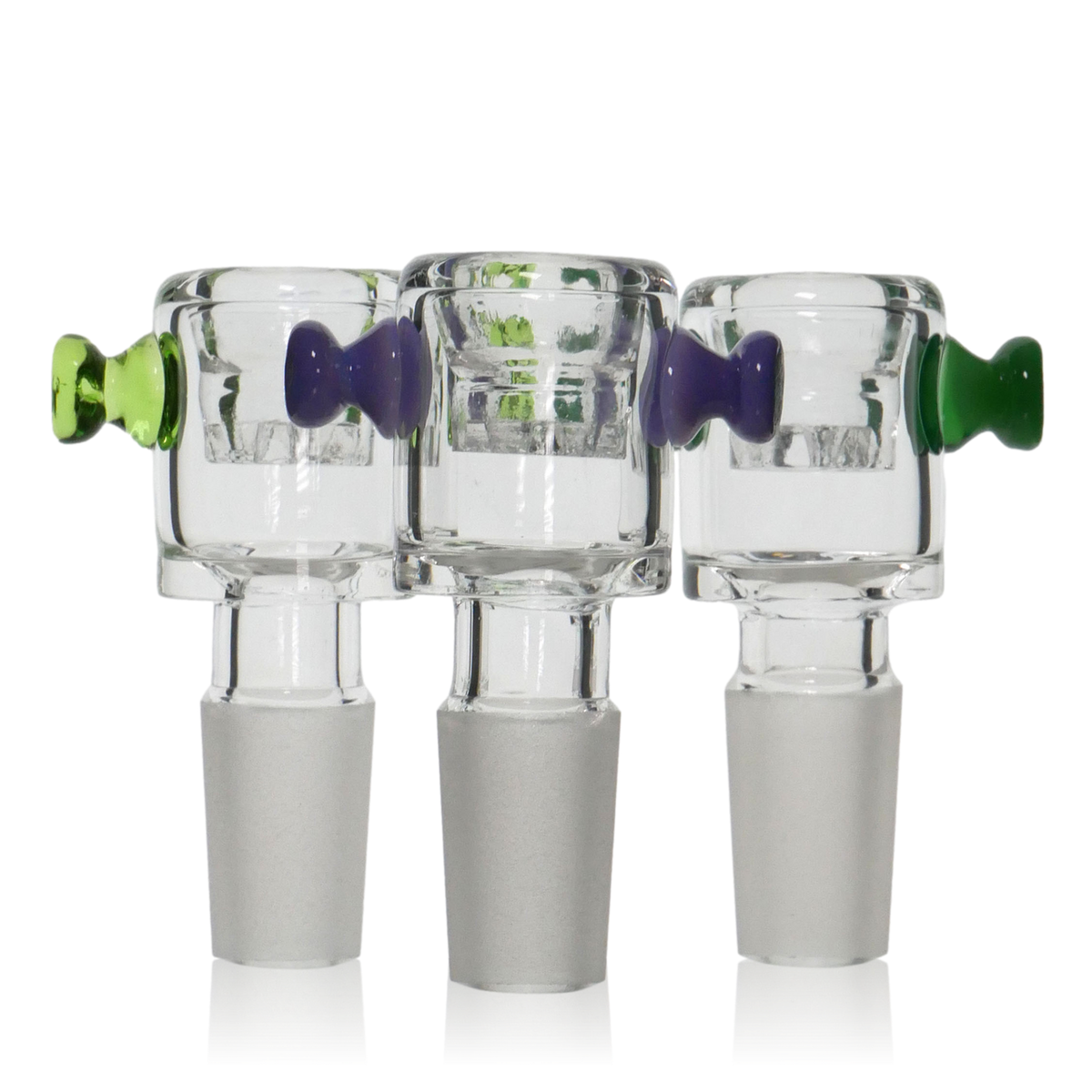 Frankenstein Monster Bolt Glass Bowl Slide with Color Handle Group