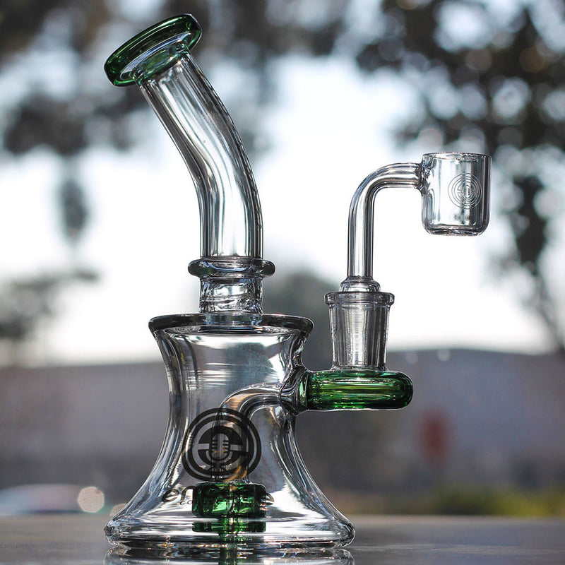 6" Mini Encore Collection Color Glass Banger Hanger Oil Rig Water Pipe