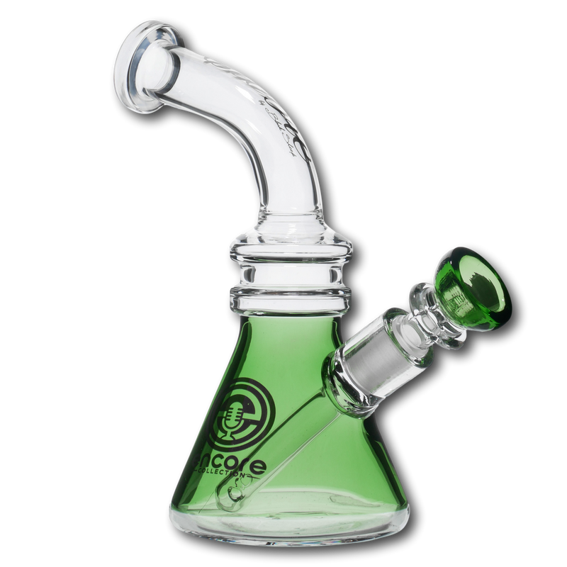 7" Encore Bent Neck Beaker Bong with Fixed Stem
