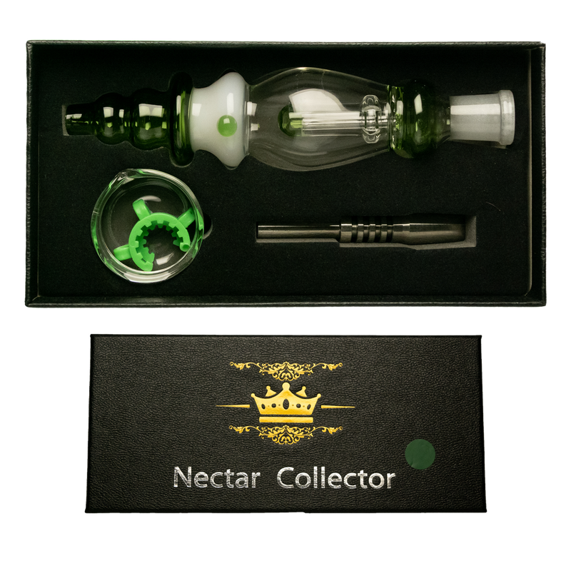 14mm Black Box Assorted Colors Nectar Straw Box Set w/ Stainless Steel Tip, Dish & K-Clip