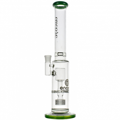 Cut Disc Perc W/ Drop Barrel Water Pipe Bong by Encore