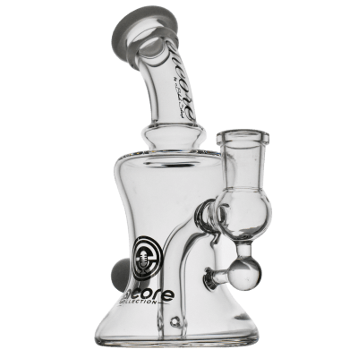 6" Glass Hourglass Dab Rig by Encore Collection photo studio photo
