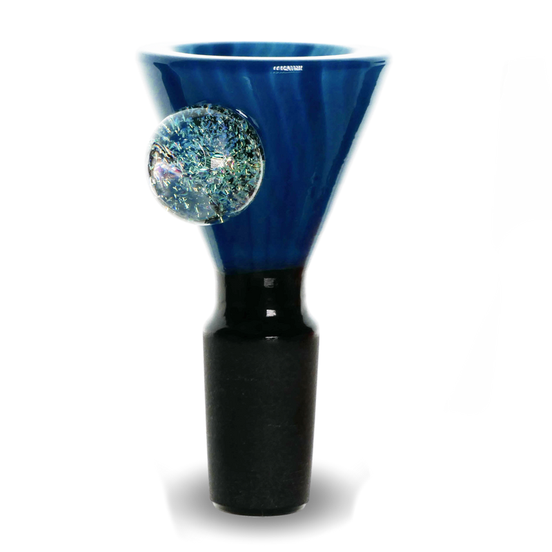 Full Body Vacstack Coilpot Funnel w Dichro Marble Glass Bowl Slide